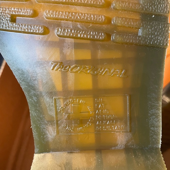 Dr. Martens Orange Combat Boots - Picture 8 of 11